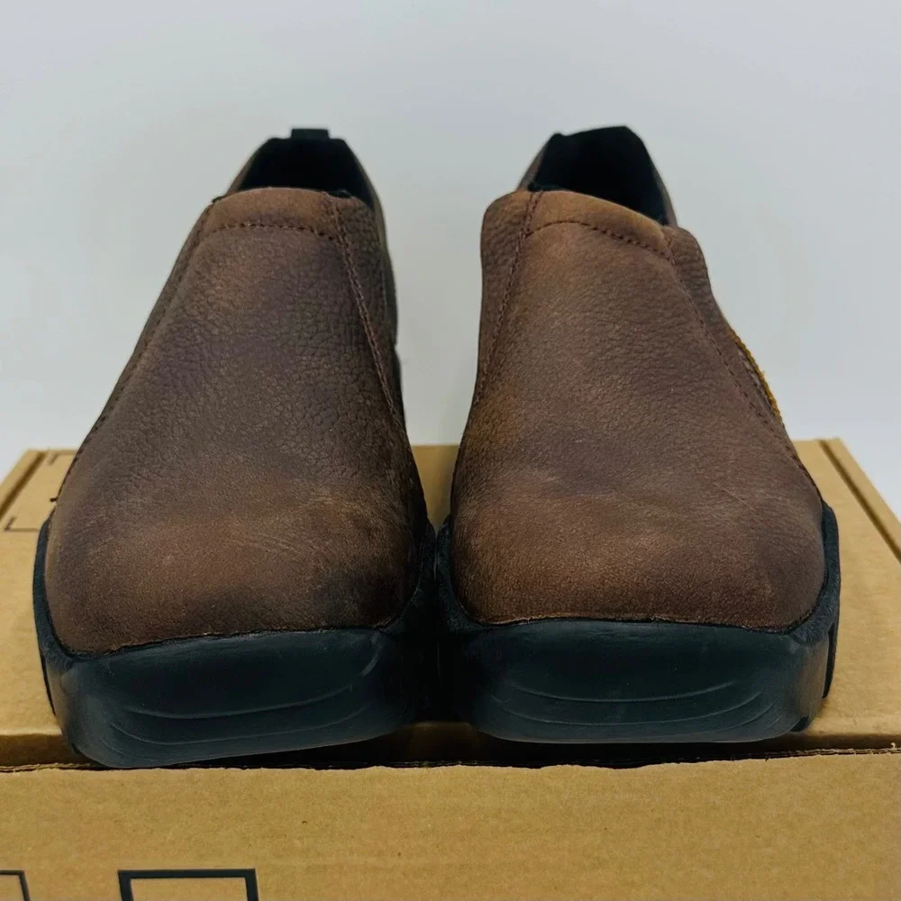 Roper Performance Shoes Mens 11 Brown 09-020-0601-0237 Leather Slip On NEW